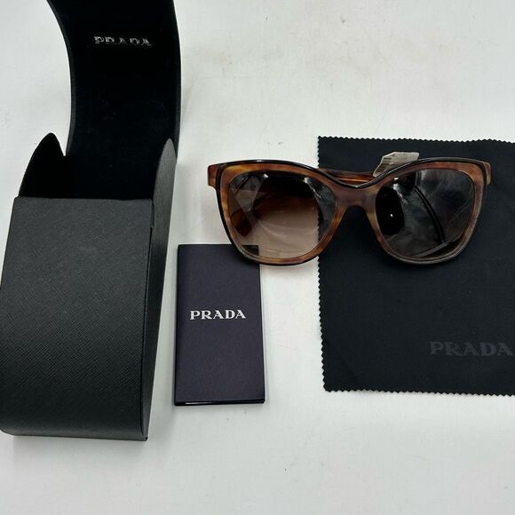Women’s Prada retro tortoiseshell sunglasses made in Italy